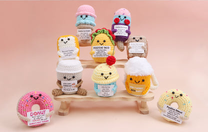 Handmade Crochet Food Pocket Hug Doll