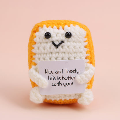 Handmade Crochet Food Pocket Hug Doll