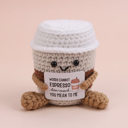 Handmade Crochet Food Pocket Hug Doll