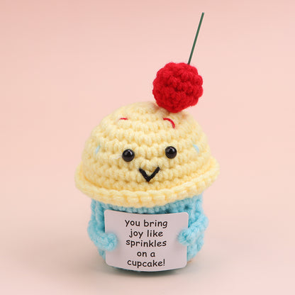 Handmade Crochet Food Pocket Hug Doll