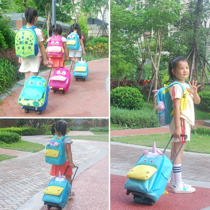 Yodo 3-Way Kids Luggage or Toddler Rolling Backpack with wheels, Medium Unicorn