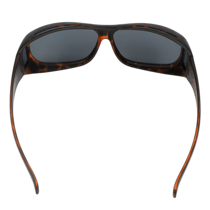 Yodo Fit Over Glasses Sunglasses with Polarized Lenses for Men and Women, Matt Leopard/Gray Lenes