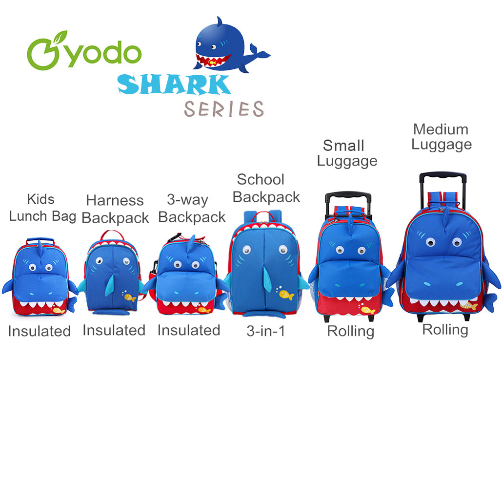 Yodo Little Kids School Bag Pre-K Toddler Backpack, Shark