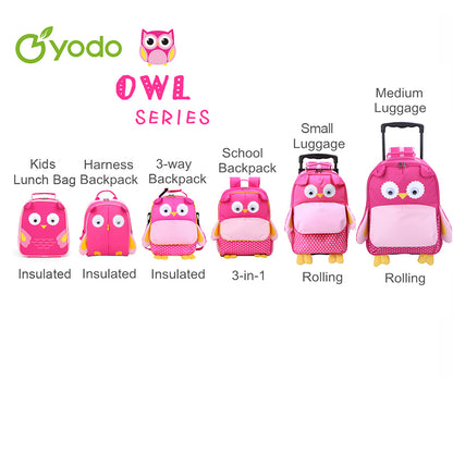 Yodo Little Kids School Bag Pre-K Toddler Backpack, Owl