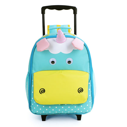 Yodo 3-Way Kids Luggage or Toddler Rolling Backpack with wheels, Medium Unicorn