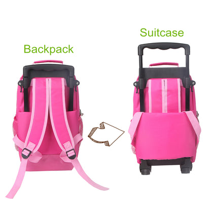 Yodo 3-Way Kids Luggage or Toddler Rolling Backpack with wheels, Small Owl