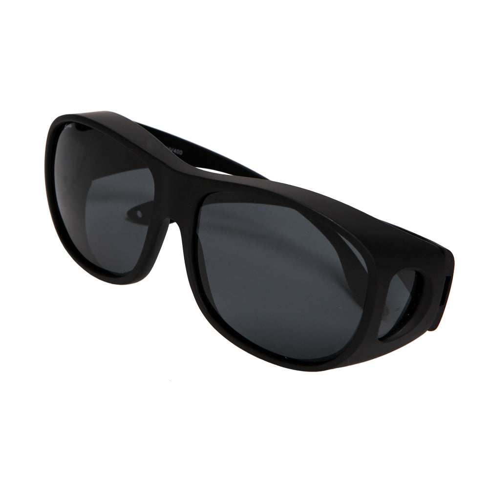 Yodo Fit Over Glasses Sunglasses with Polarized Lenses for Men and Women,  Black