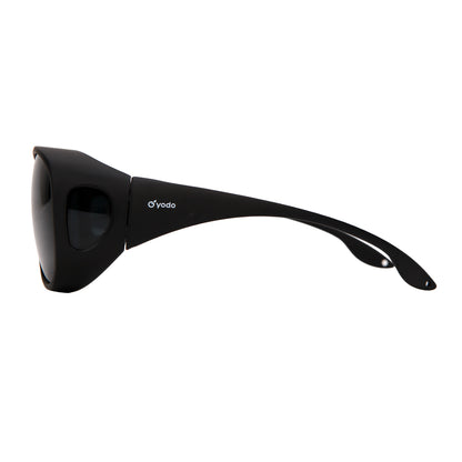 Yodo Fit Over Glasses Sunglasses with Polarized Lenses for Men and Women,  Black