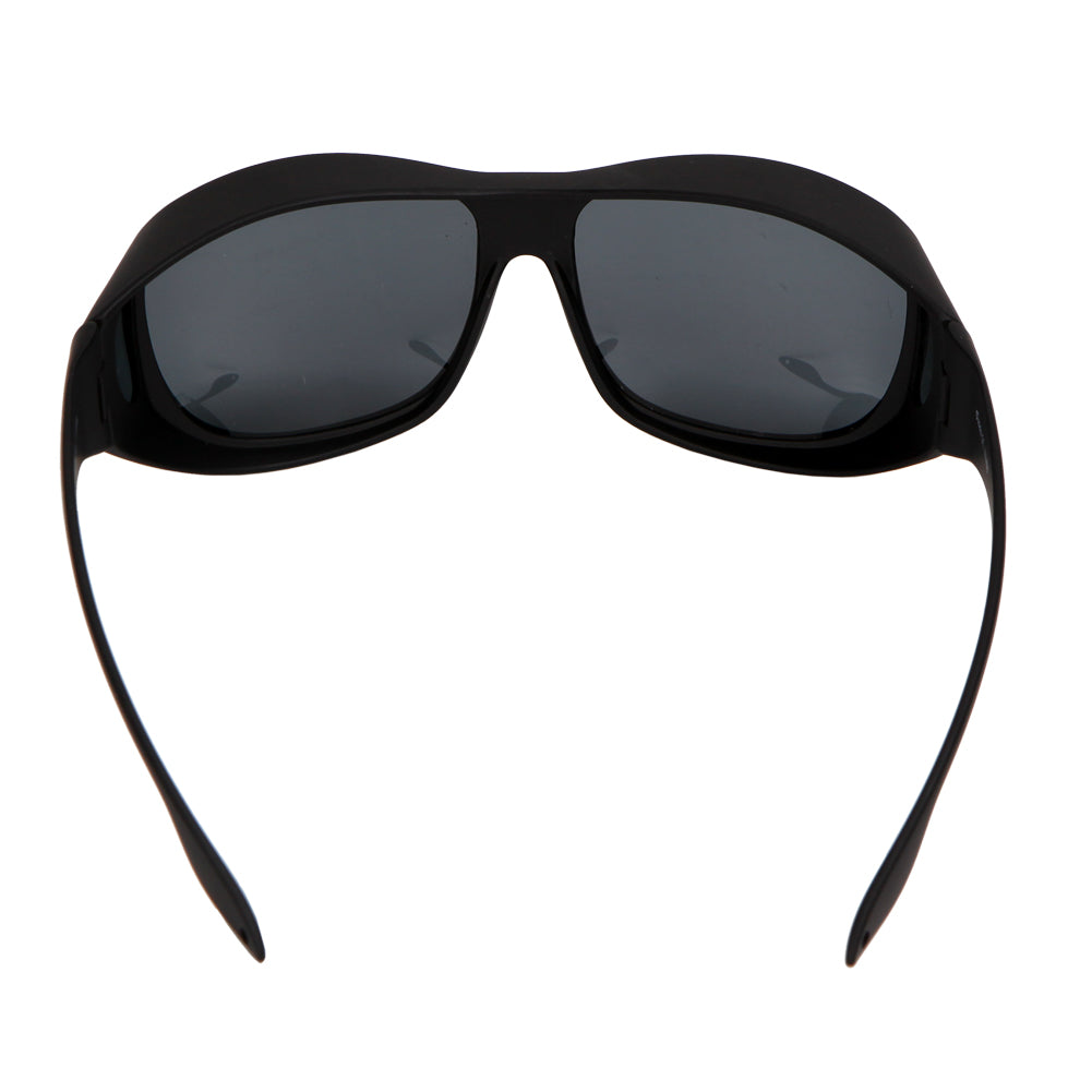 Yodo Fit Over Glasses Sunglasses with Polarized Lenses for Men and Women,  Black