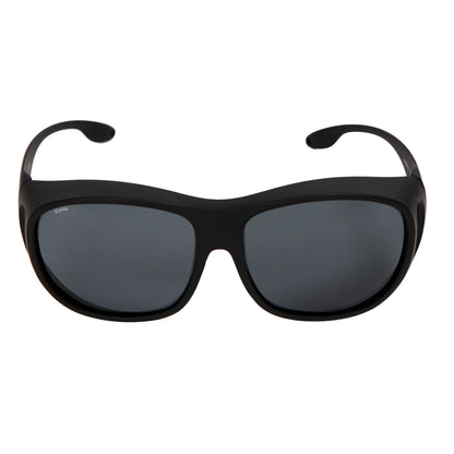 Yodo Fit Over Glasses Sunglasses with Polarized Lenses for Men and Women,  Black