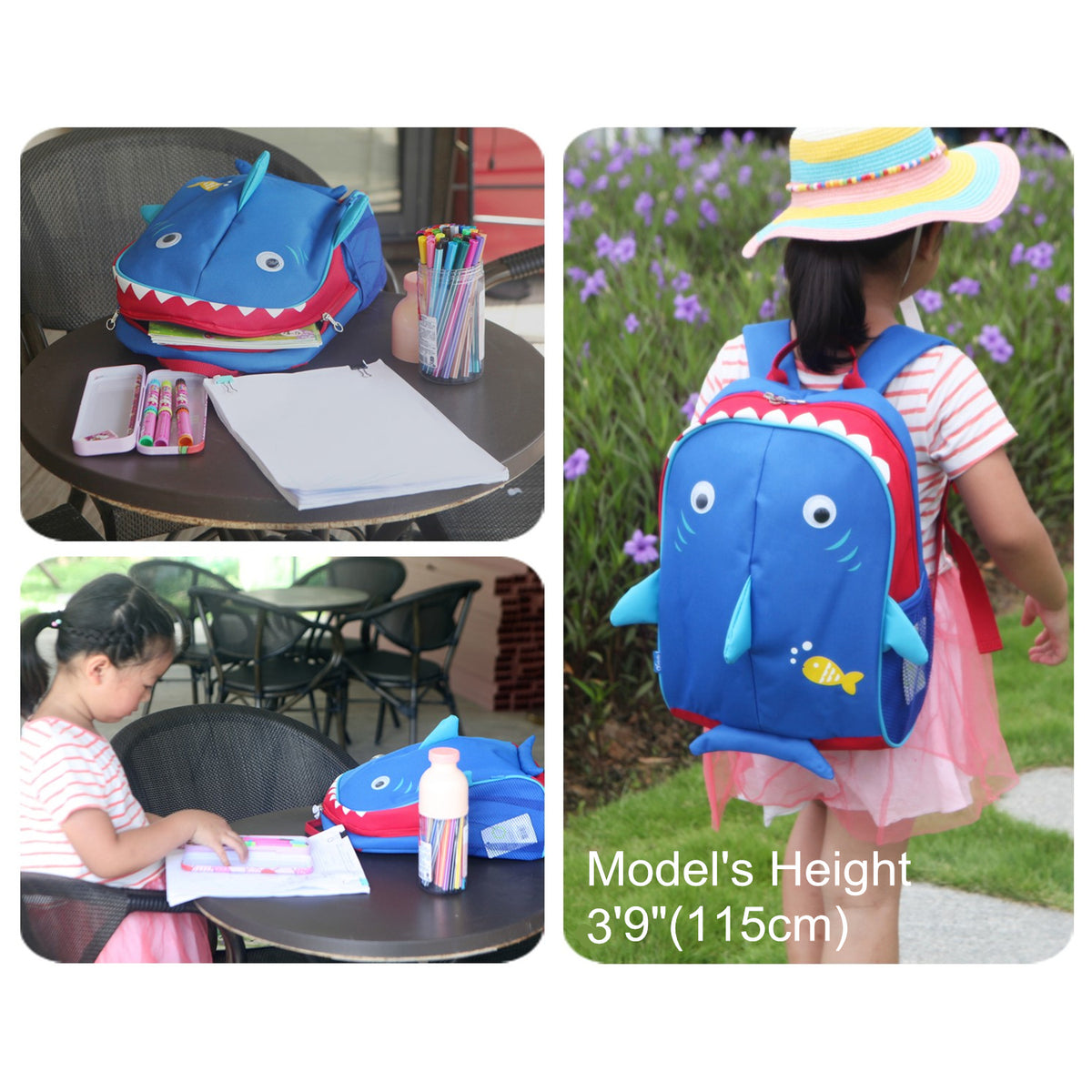 Yodo Little Kids School Bag Pre-K Toddler Backpack, Shark